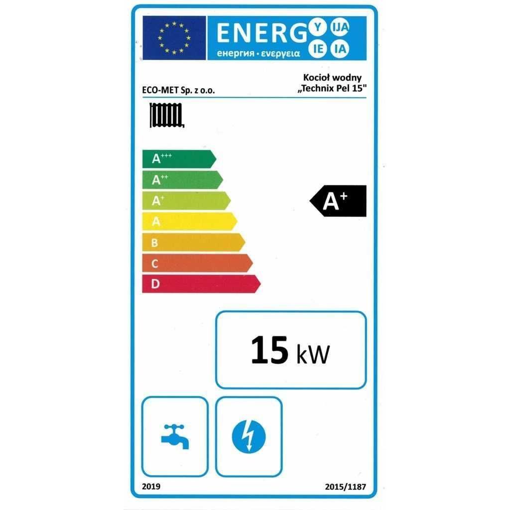 Kocioł pelletowy TECHNIX PELL 15kW – ECODESIGN wydajny piec na pellet