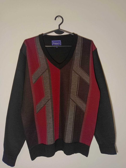 Vintage Sweter prosotkąty Ballantrae Edinburgh L