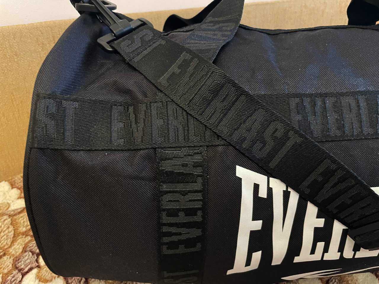 Сумка спортивна в зал Everlast Оригінал чорна mma ufc