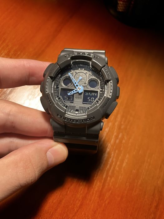 Часы Casio G-Shok GA-100C-8A Оригинал, мужские часы, наручные часы