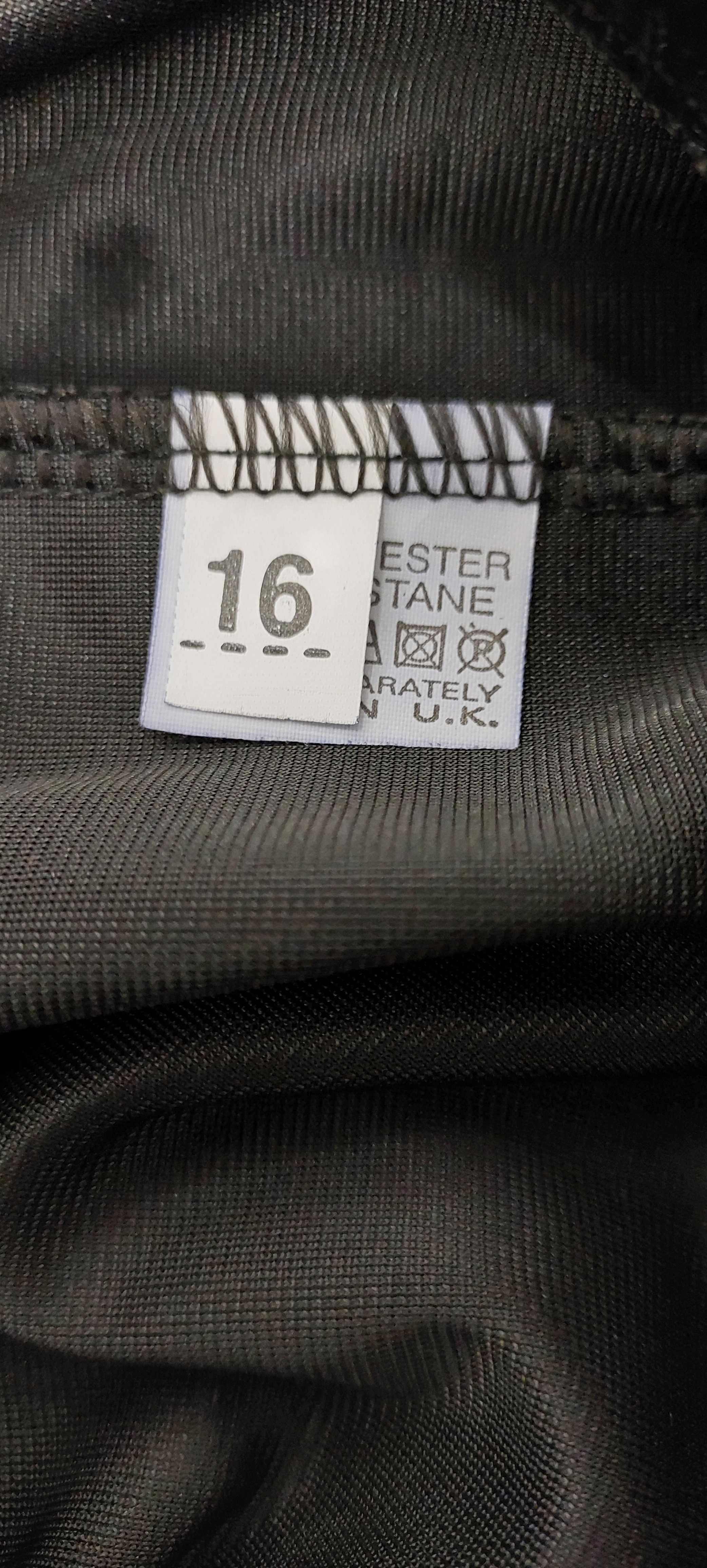 Welurowy czarny kombinezon IN THE STYLE, R. 2XL
