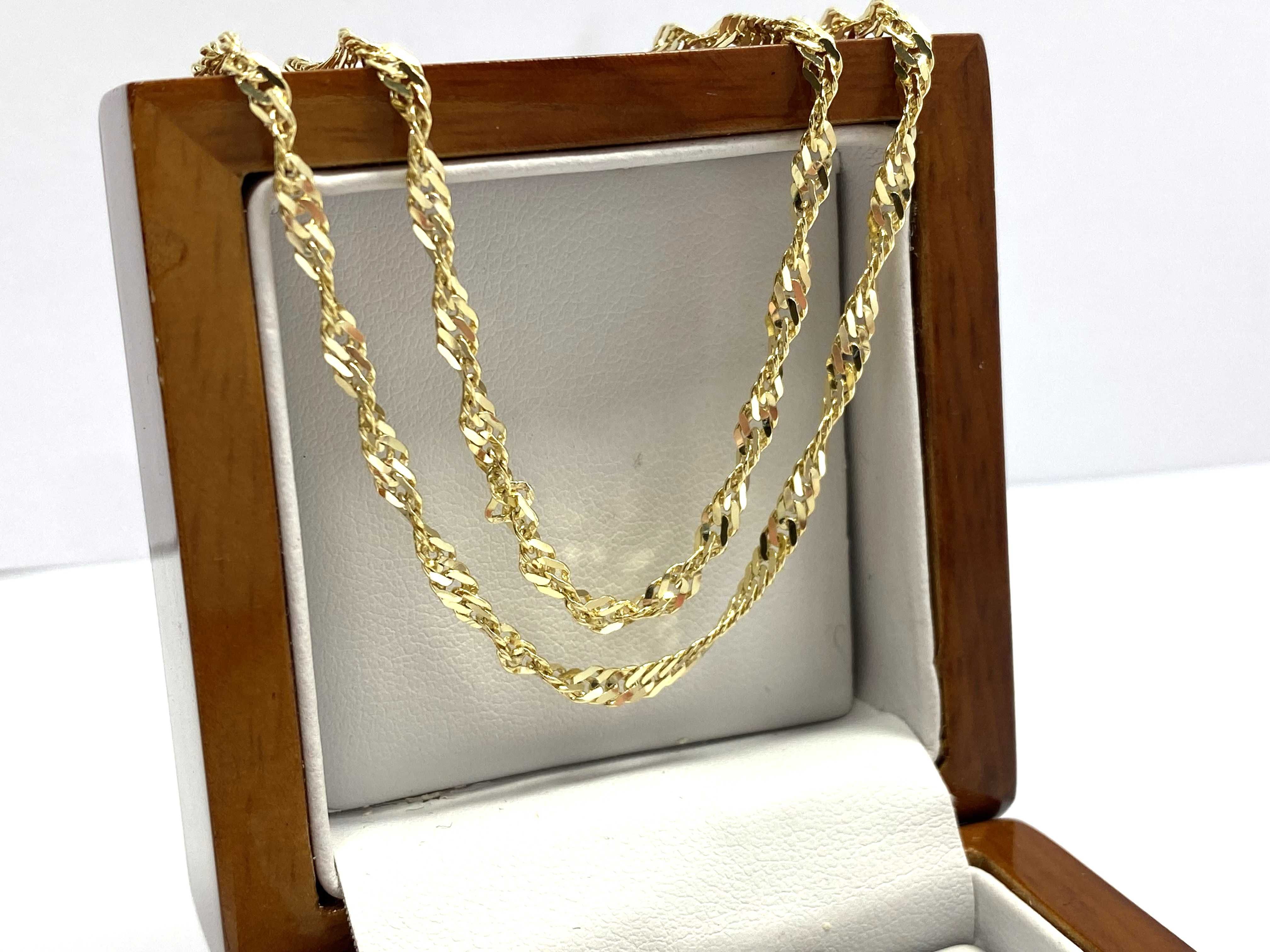 Nienoszony złoty łańcuszek SINGAPUR P585 6,73G 49CM