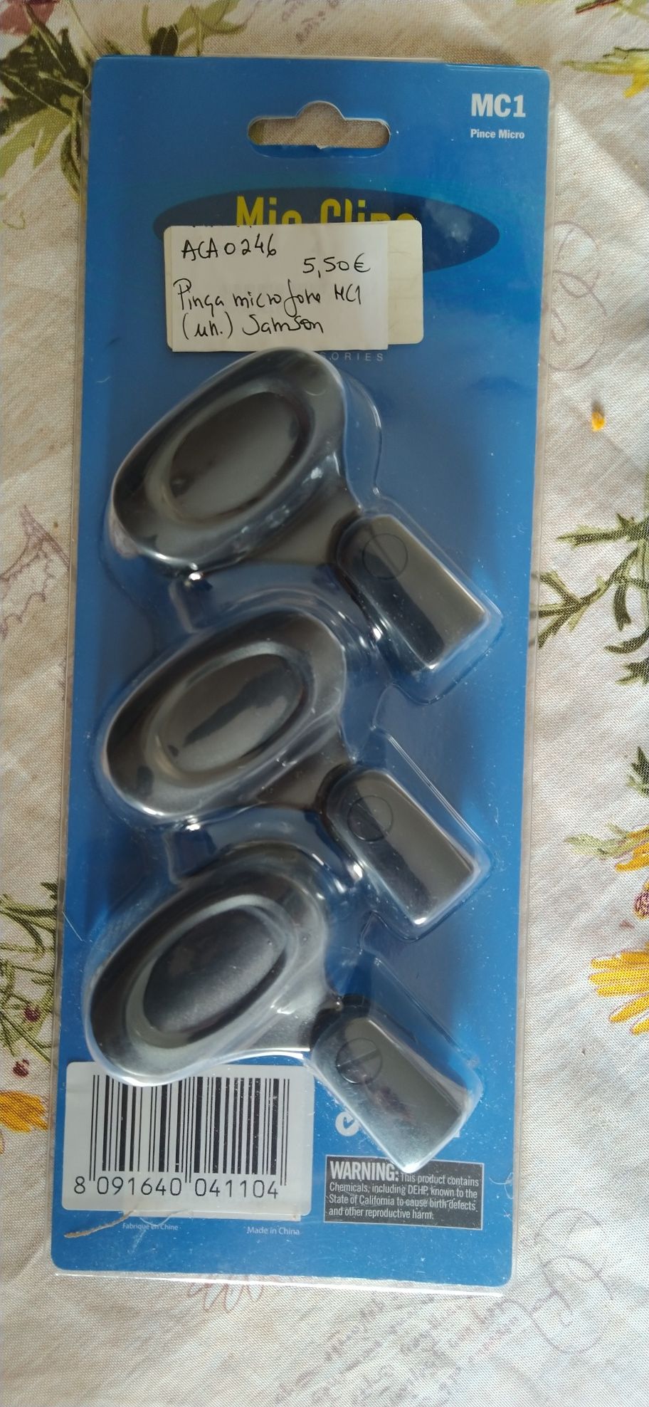 Pinças de microfone Samson