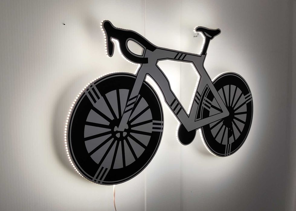 Bicicleta com iluminação