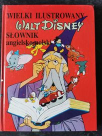 Książka wielki ilustrowany słownik angielsko polski Walt Disney Egmont