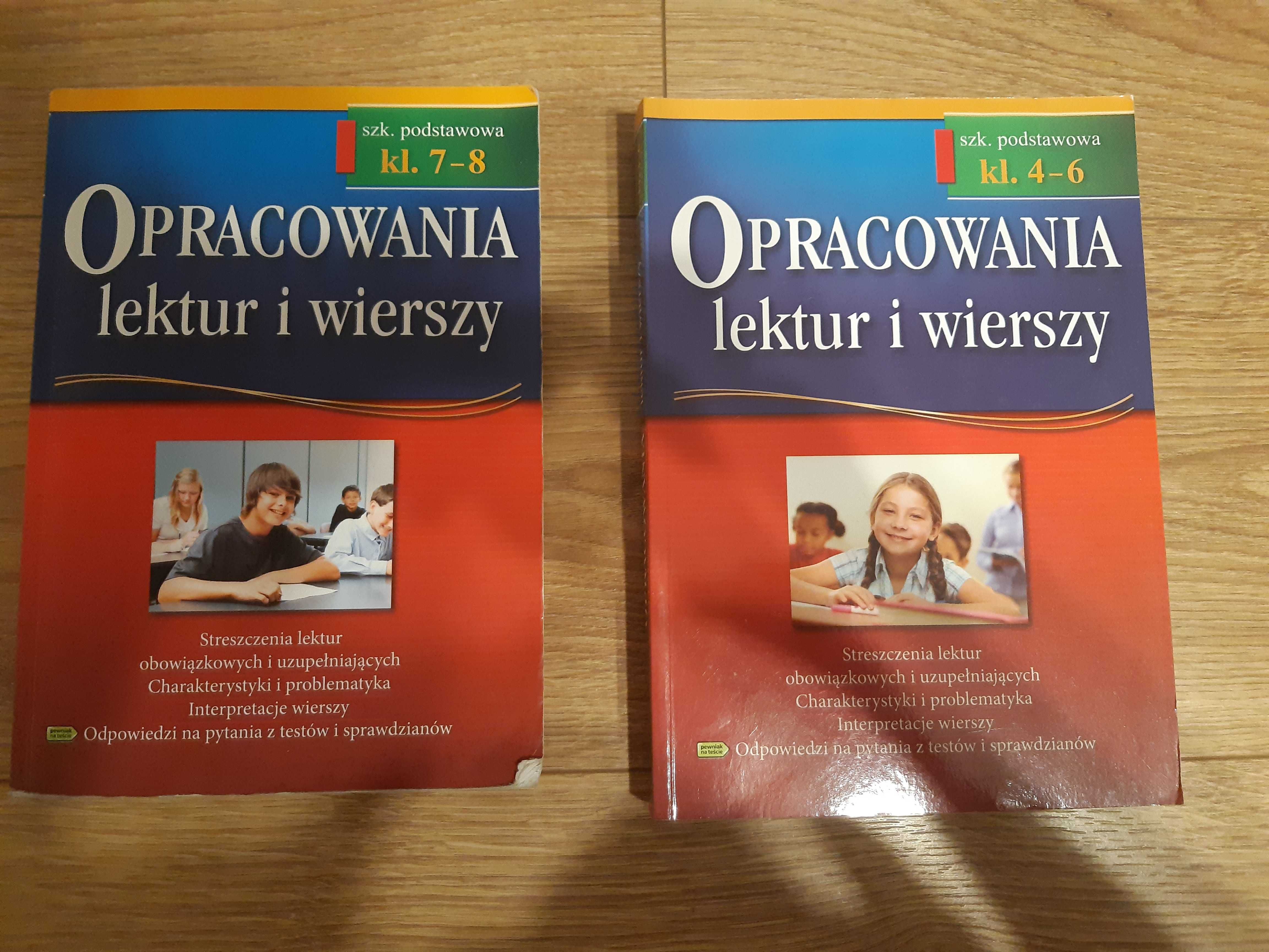 Opracowania wierszy i lektur szkoła podstawowa