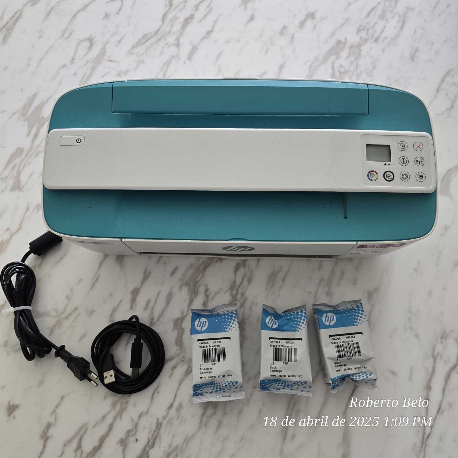 Impressora + Scanner + Cópias | HP 3762 | Ideal p/ Casa ou Escritório