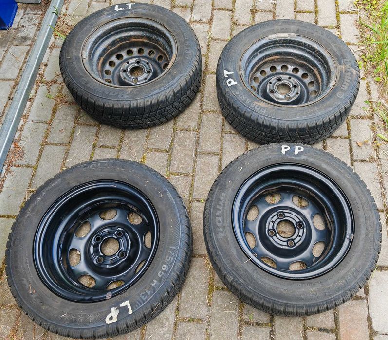 Zimówki na felgach - Kompletne koła z oponami zimowymi 13”