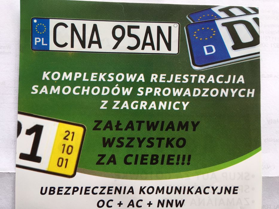 Rejestracja Samochodów Pojazdów Motocykli Złomowanie