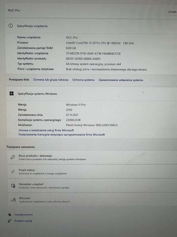 Mini Komputer Intel NUC DC3217IYE