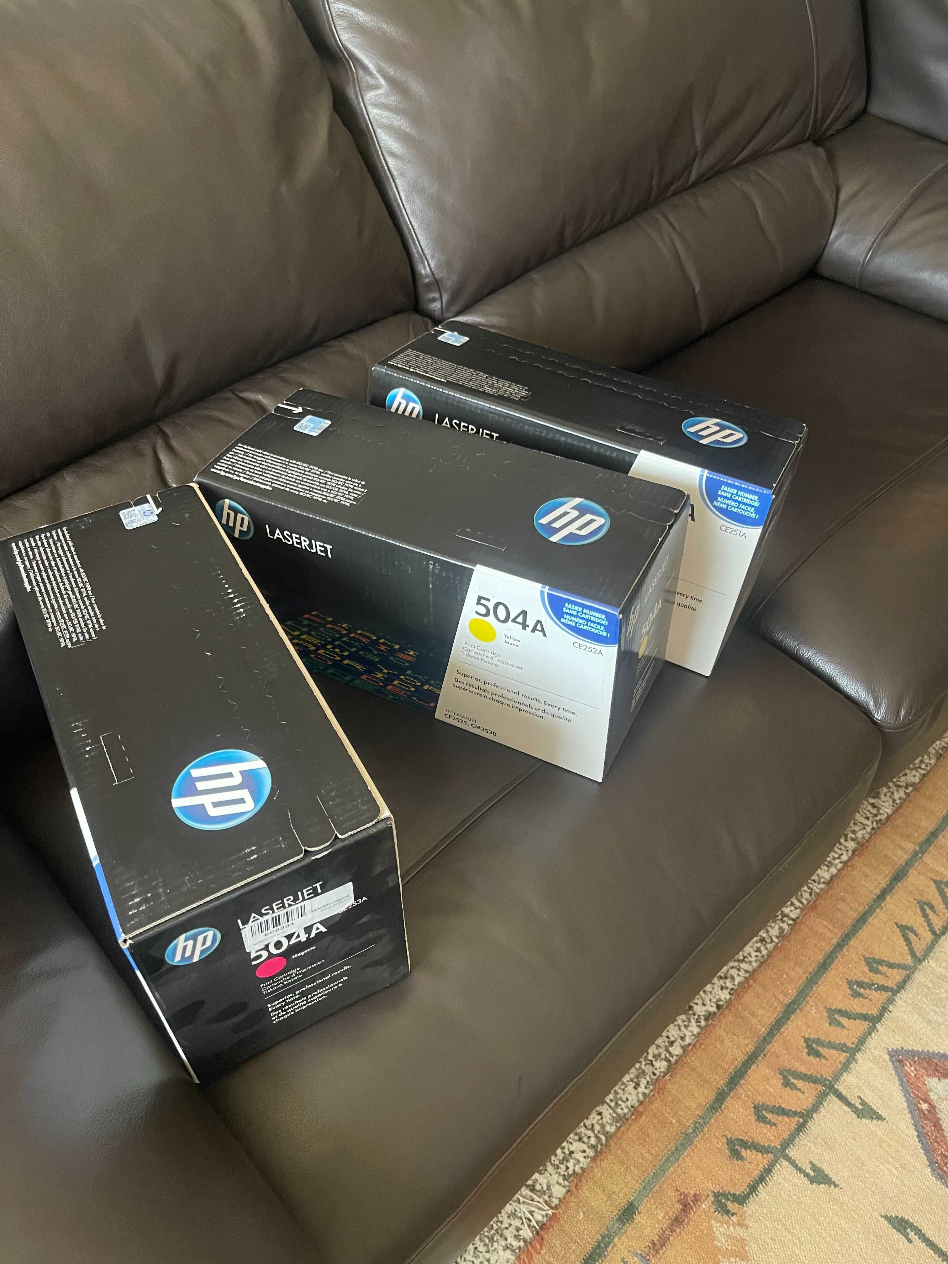 Toner HP 504A (Magenta, Amarelo e Azul)