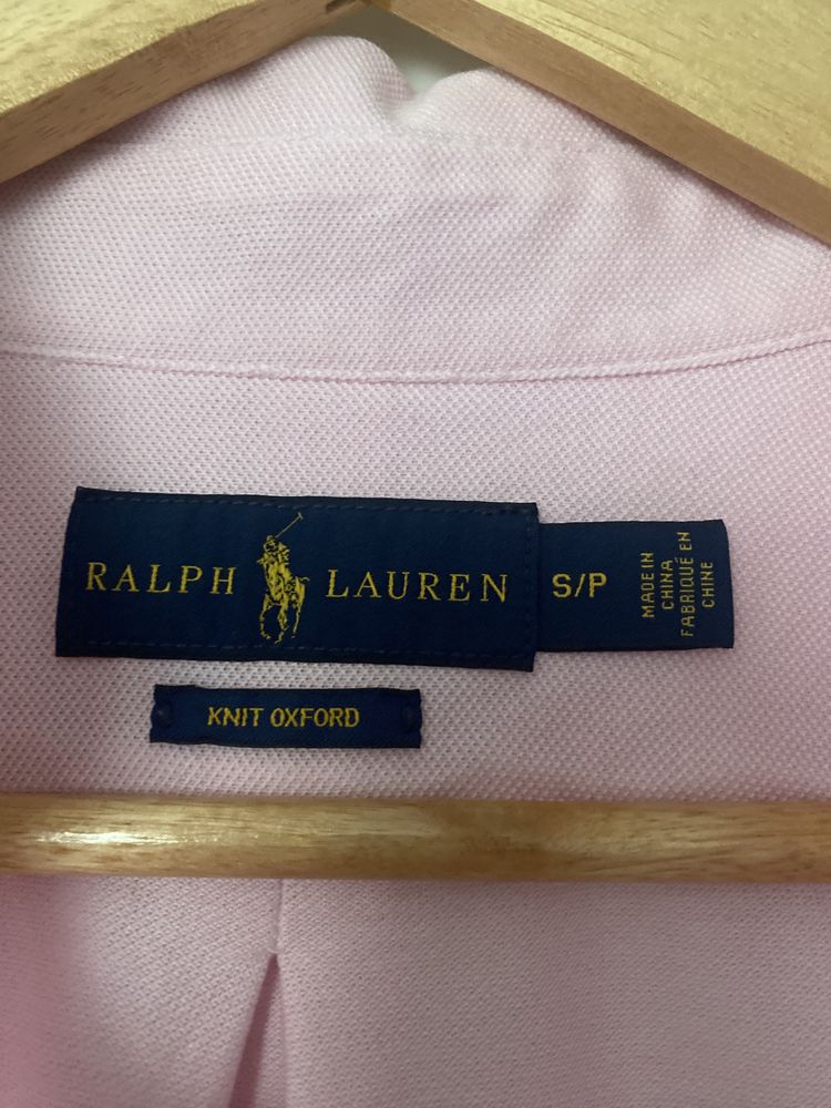 Koszula męska damska unisex Ralph Lauren knit oxford różowa s