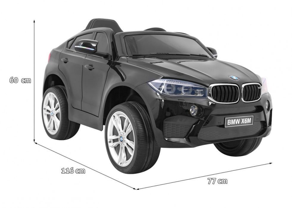 BMW X6M samochodzik elektryczny lakier czarny - EkstraZabawki.pl