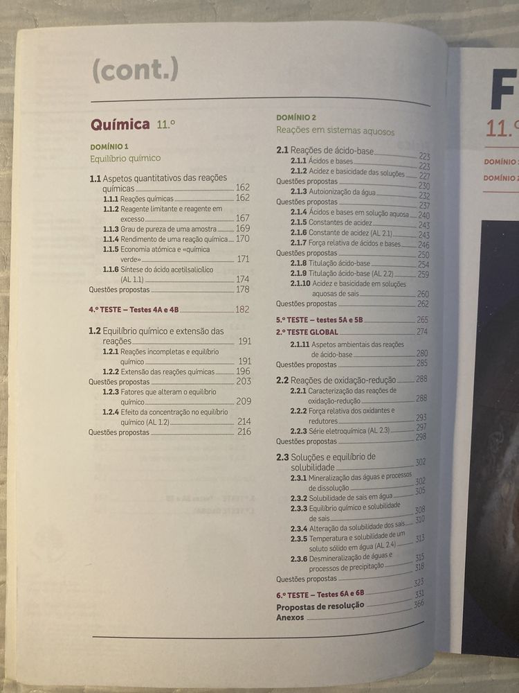 Preparar os testes Física e Química A: 11.º ano