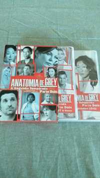DVD original da Série Anatomia de Grey - Temporada 2 - 2 partes