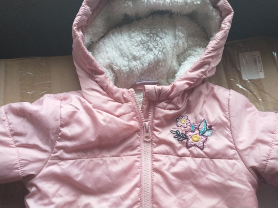 Kurtka zimowa dla dziewczynki rozm 80 stan bardzo dobry
