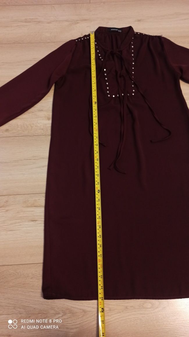 Sukienka RESERVED bordowa, rozmiar 34