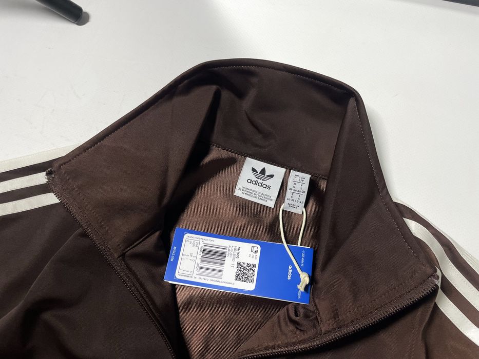 Коричнева олімпійка Adidas Firebird S олимпийка адидас зип худи