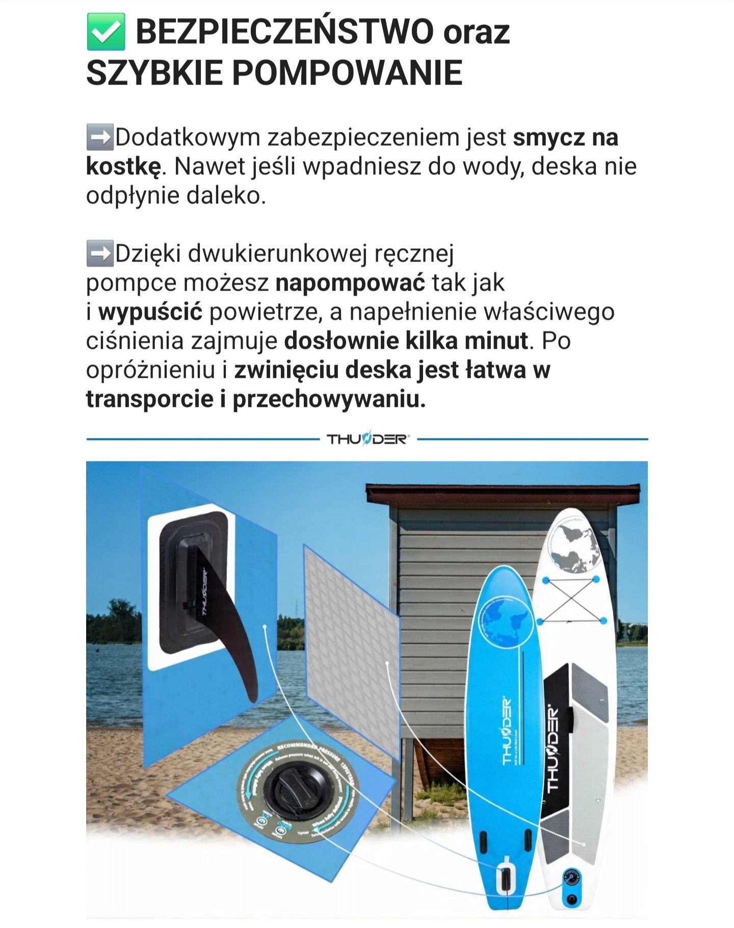 Deska SUP 320cm Stabilna