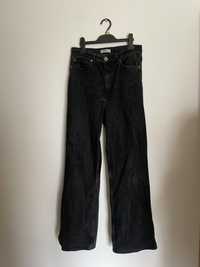 Jeans czarne vide leg rozmiar L divided