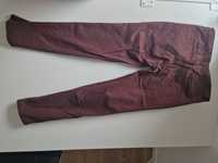 Spodnie jeansowe bordowe rurki skinny Pull&Bear 40 31