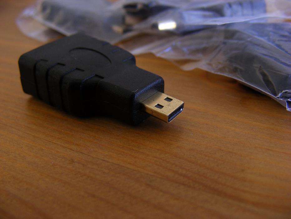 NOVO - Adaptador Micro HDMI para HDMI - Raspberry Pi 4 / 5