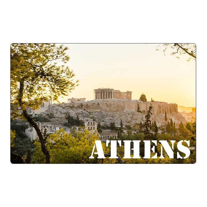 Magnes na lodówkę Ateny Akropol panorama Grecja