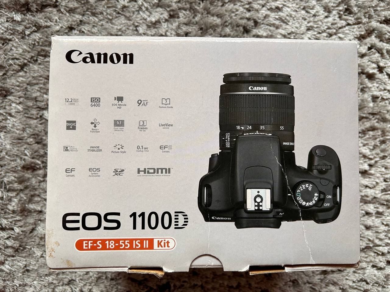 Фотоаппарат Canon EOS 1100D, карта памяти 32 Гб