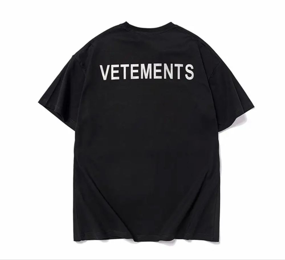 Мужские футбокли Vetements Antisocial унисекс черные белые