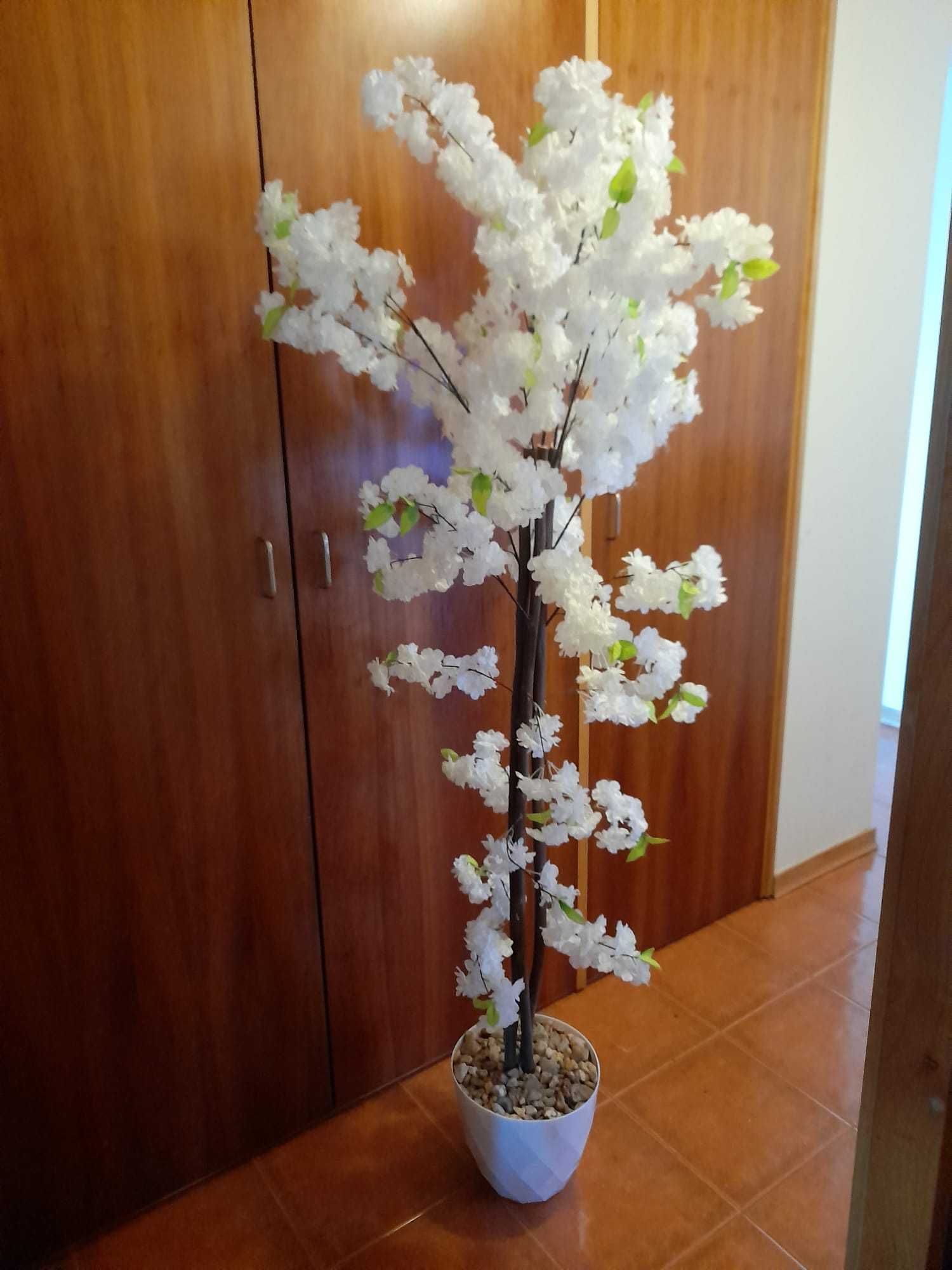 Arvore cerejeira branca decoracao