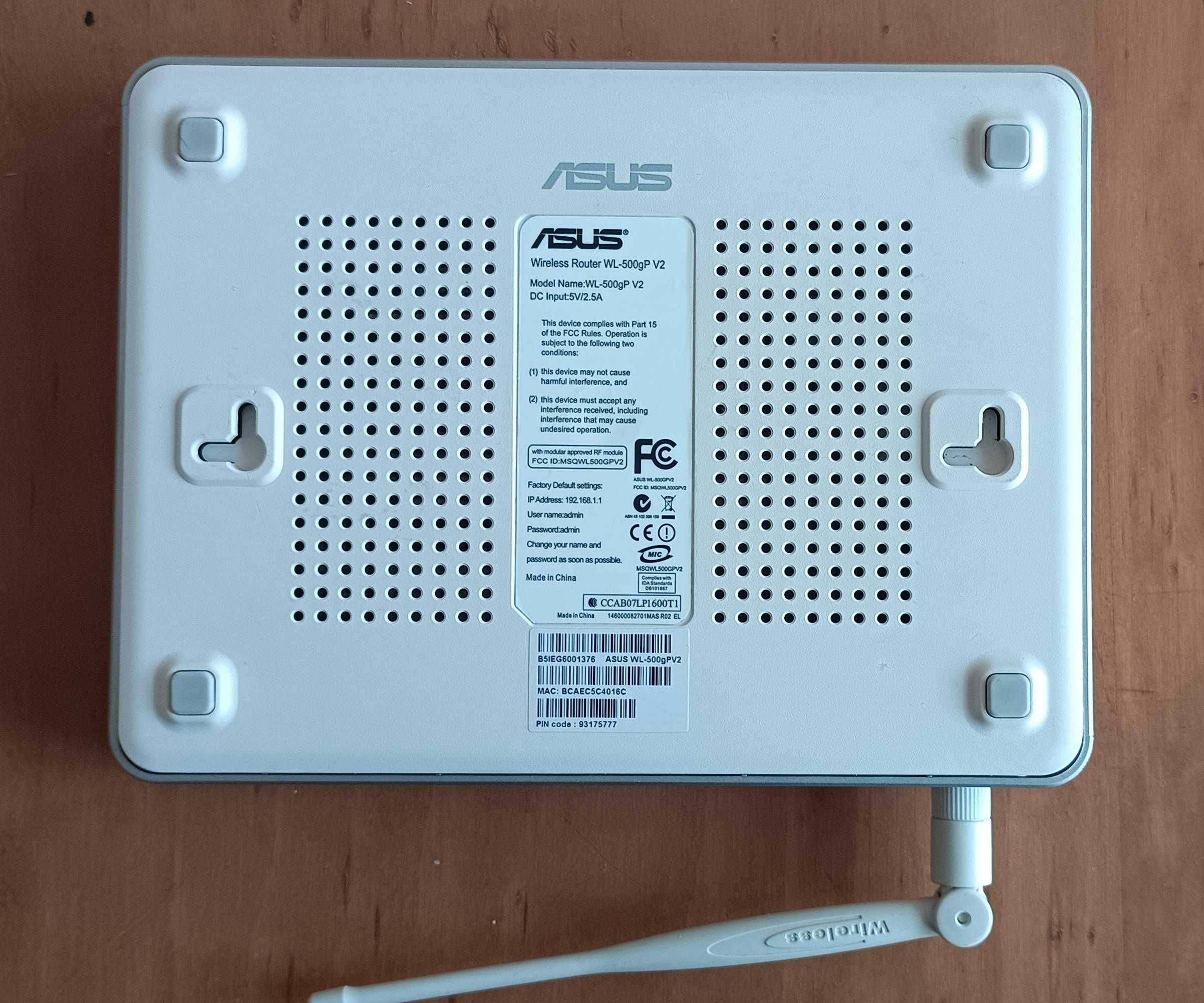 Роутер router ASUS WL-500gP V2 с прошивкой TomatoUSB для 4G модемов