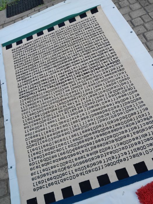 Dywan w literki 135x195cm