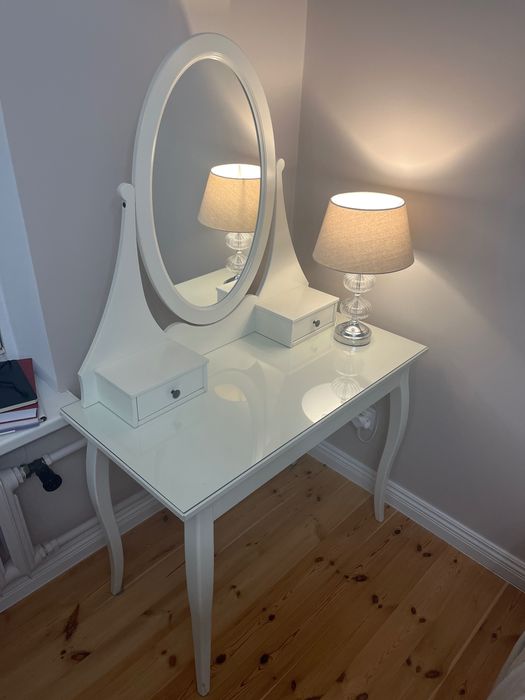 Toaletka hemnes biała