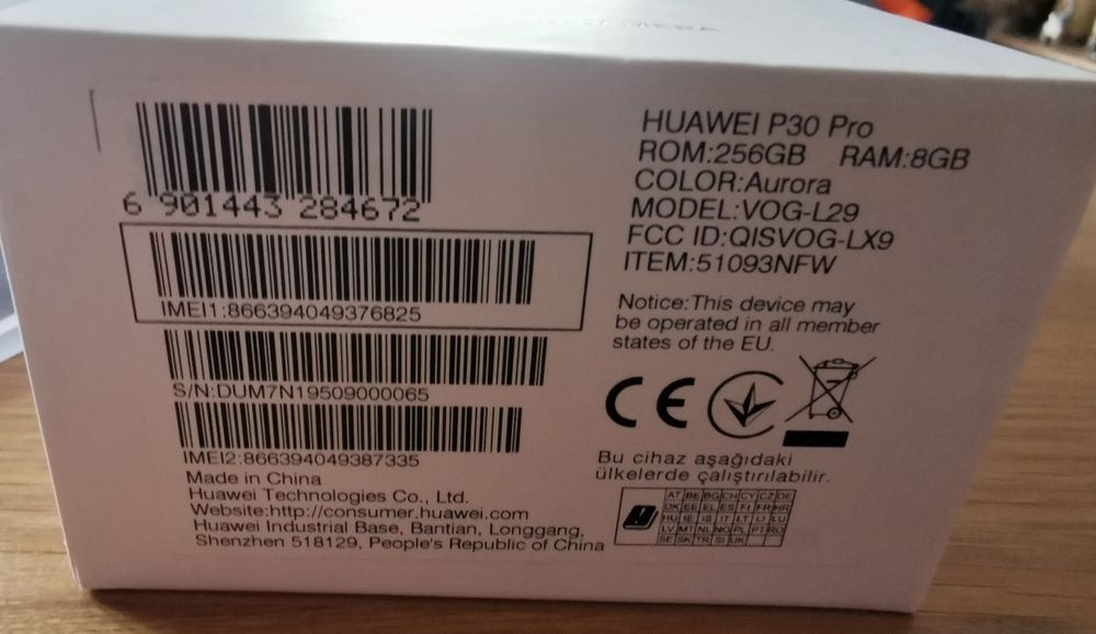 Huawei p30 pro 8/256 GB Aurora Blue