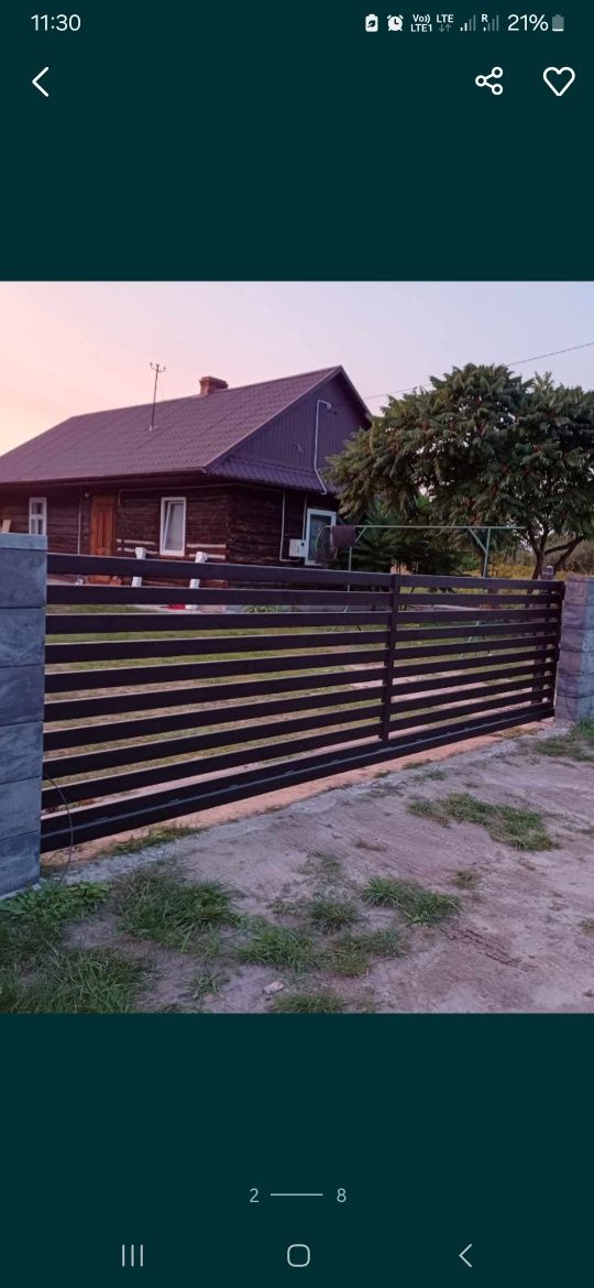 Ogrodzenia ,palisadowe Bramy wjazdowe furtki