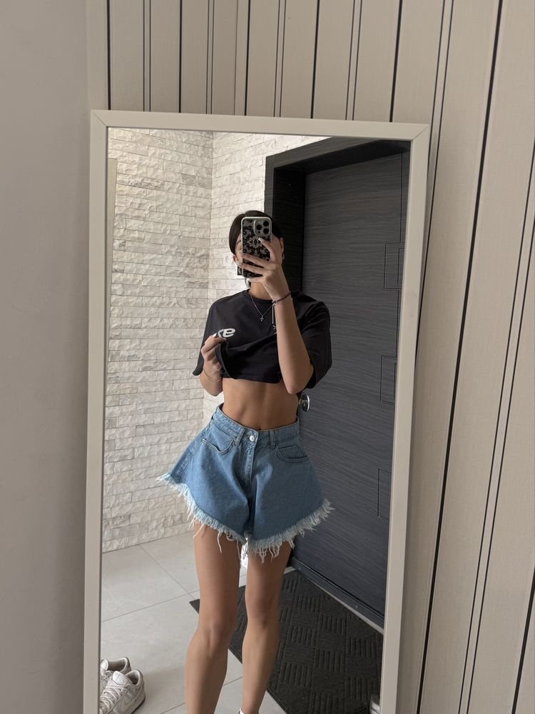Джинсові шорти ZARA сині