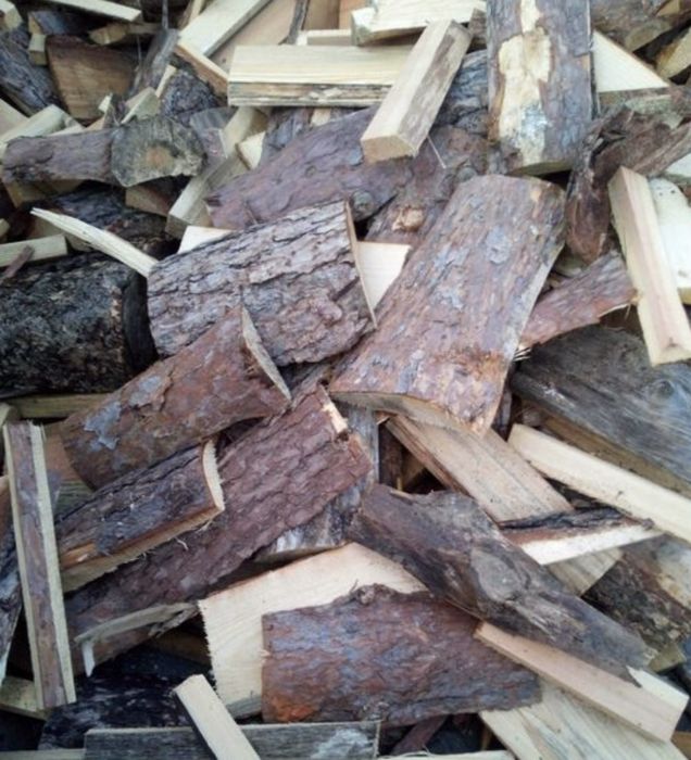 Zrzyny sosnowe suche cięte opał drewno opałowe opoły sosnowe rąbane