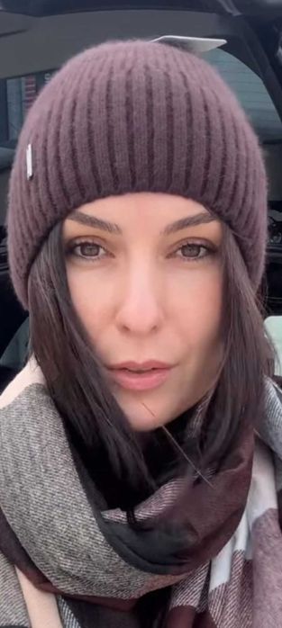 Женская шапка цвет шоколад