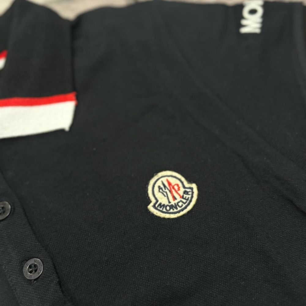 PREMIUM LUXE MONCLER Женское поло футболка черный весна 2024 хит s-xxl