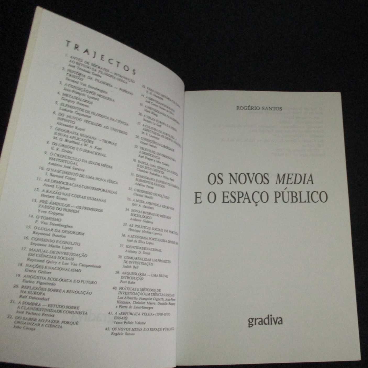 Livro Os Novos Media e o Espaço Público Rogério Santos