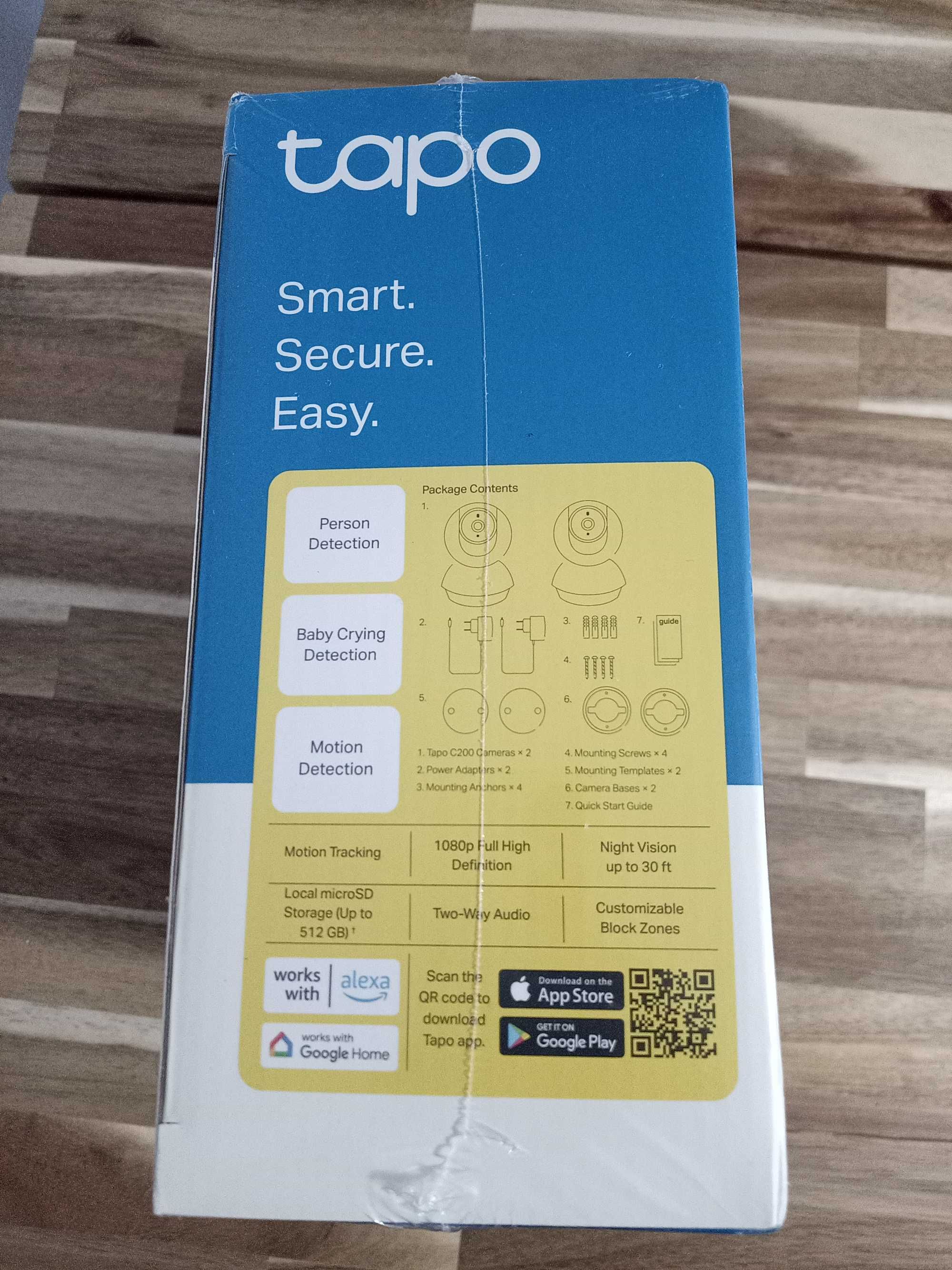 Tapo C200 – Câmara WiFi FHD 360° | Brand New & Unopened