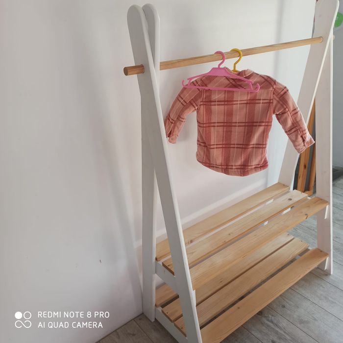 wieszak garderoba dla dzieci dla dziewczynki woodland handmade