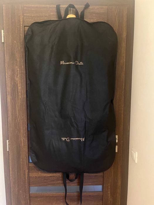 Massimo Dutti beżowy trencz ze 100% bawełny