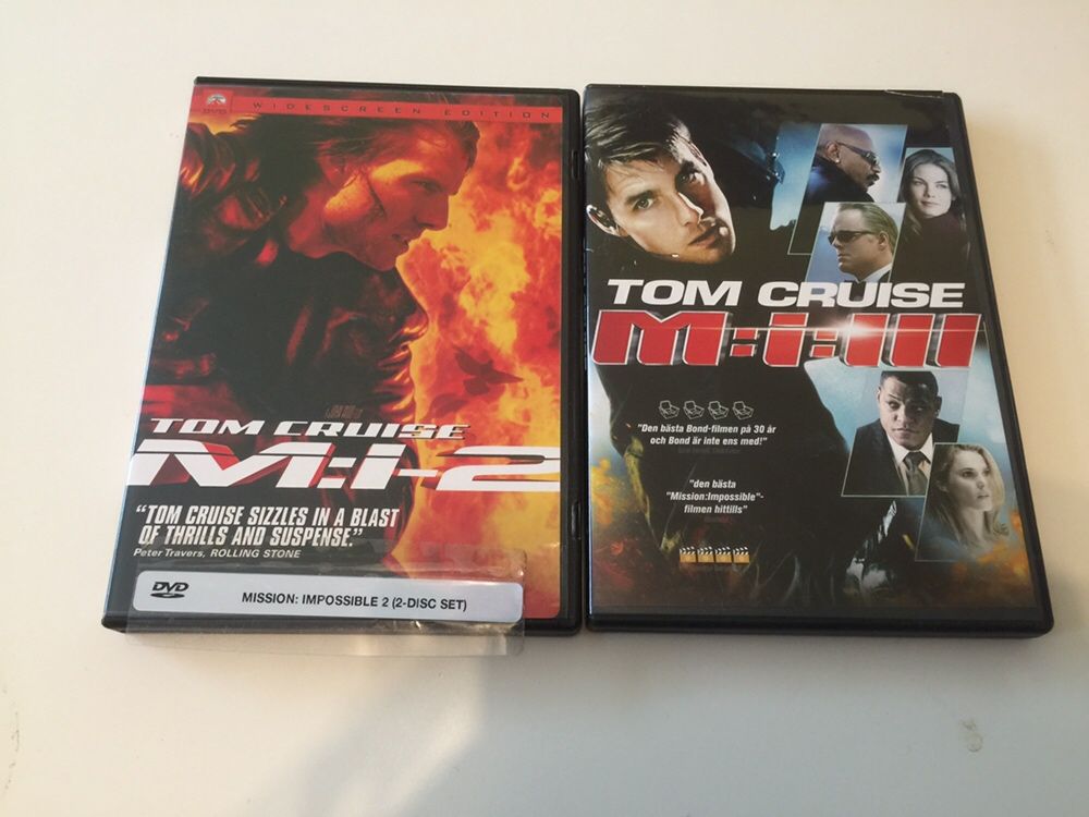 Nowe filmy zestaw misiom imposible 2 + 3 klasyka okazja tom cruise