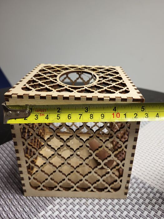 Drewniana lampka Led