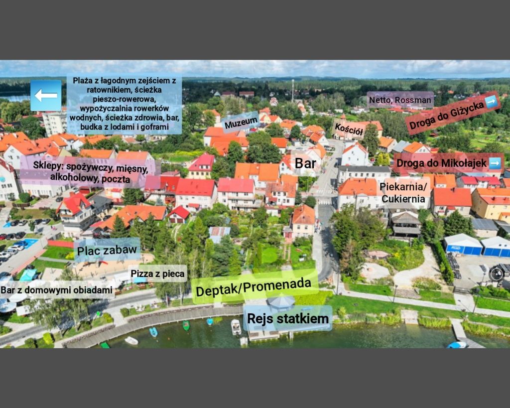 pokoje Nad jeziorem Mazury - pokoje 2-, 3-, 4os