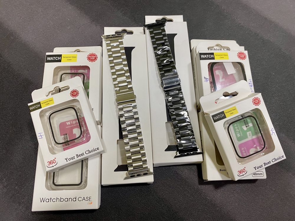 Kit Capa e Bracelete/Pulseira - Apple Watch 1/2/3/4/5/6/SE/7/8/9/Ultra