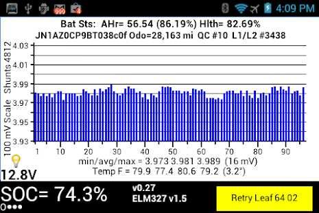 Leaf Spy Pro + obd2 elm