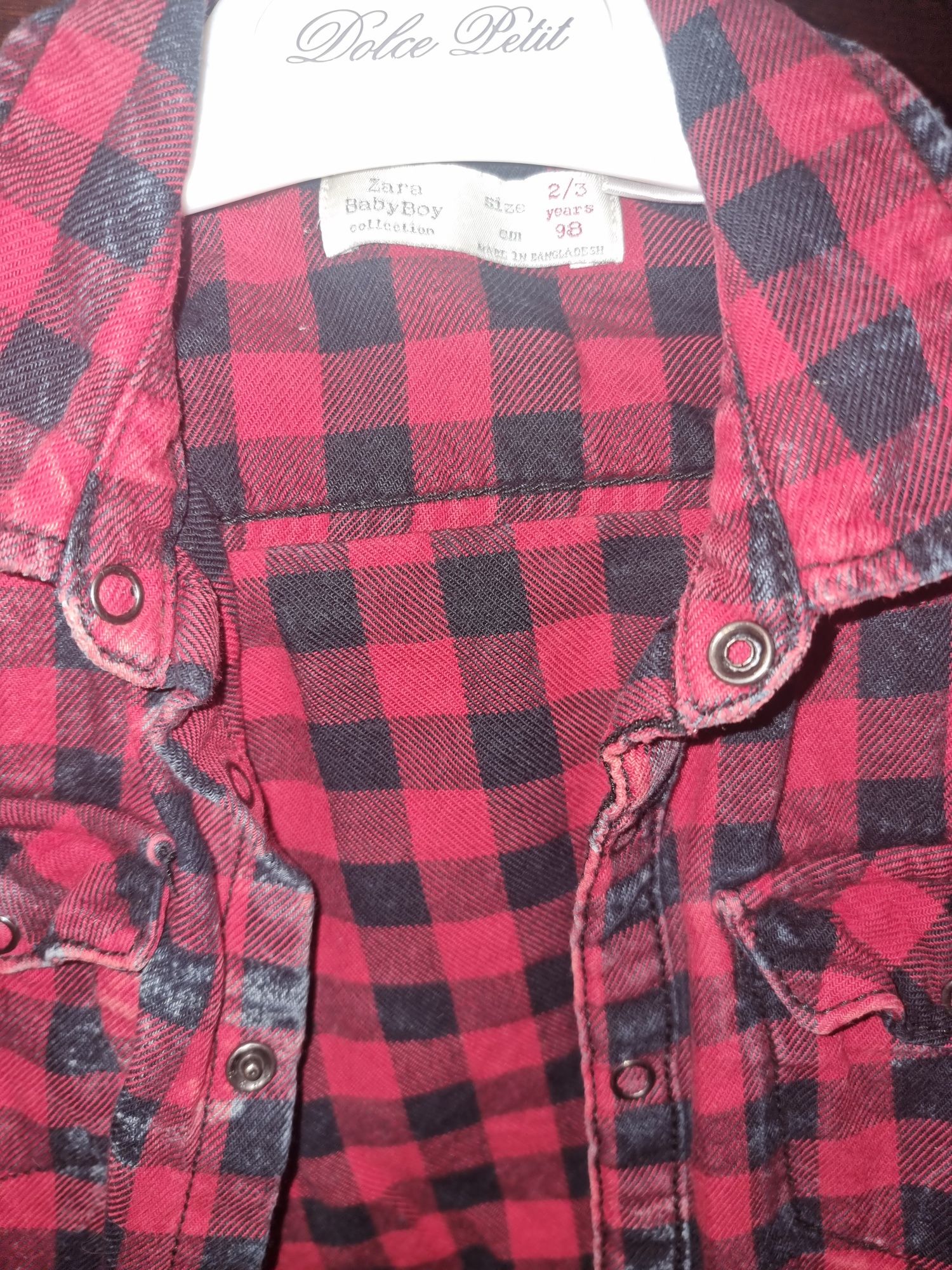 Camisa vermelha zara