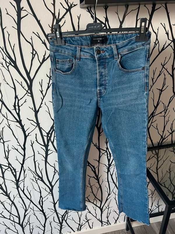 Reserved niebieskie spodnie jeansy skinny rozm. 38